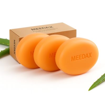 Meedax Vitamin C Soap Pack of 3 for Glowing Skin & Dark Spot Reduction