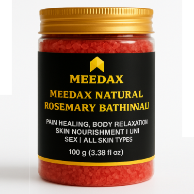 Meedax Natural Rose Bath Salt - Skin Brightening & Relaxation |100g